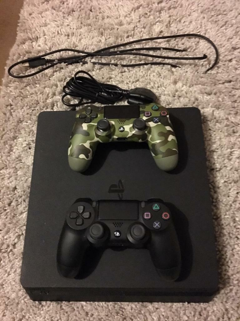 (Used)Ps4 Slim 500Gb With Two Controllers(Great Condition destiné Refurbished Ps4