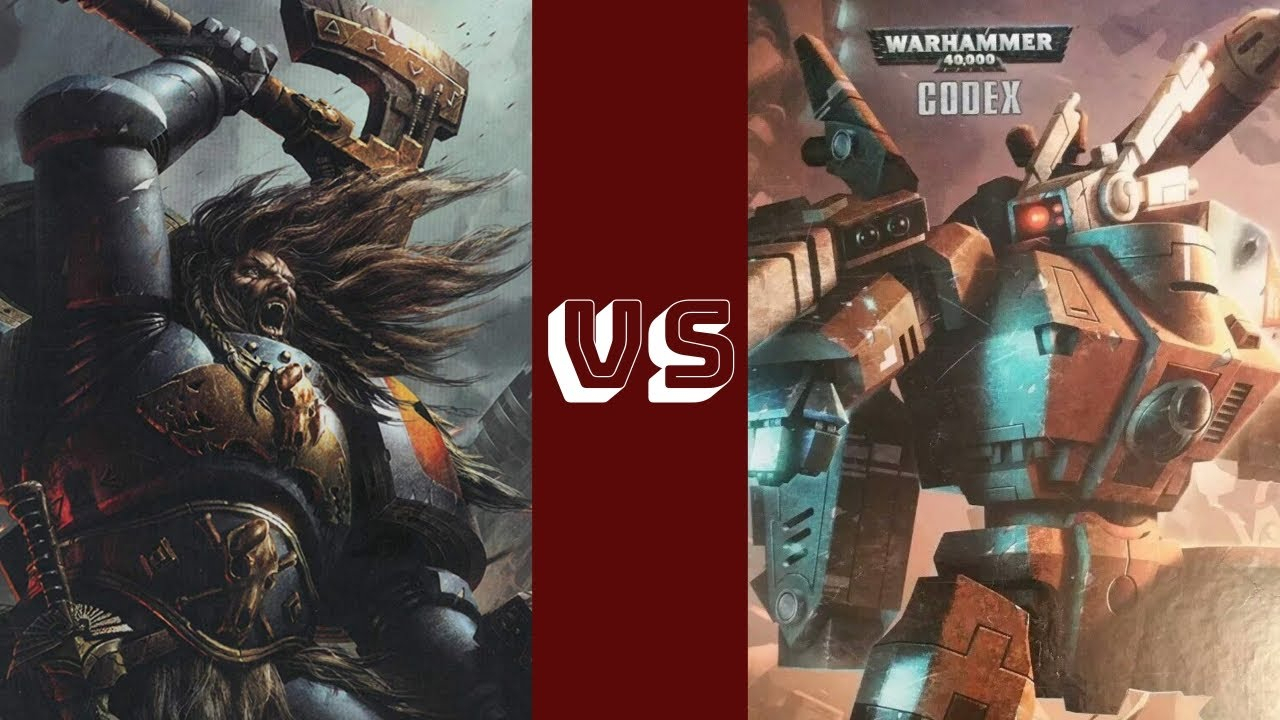 W40K Battle Report Space Wolves + Blood Angel Vs Tau à Tau Codex 8Th Edition