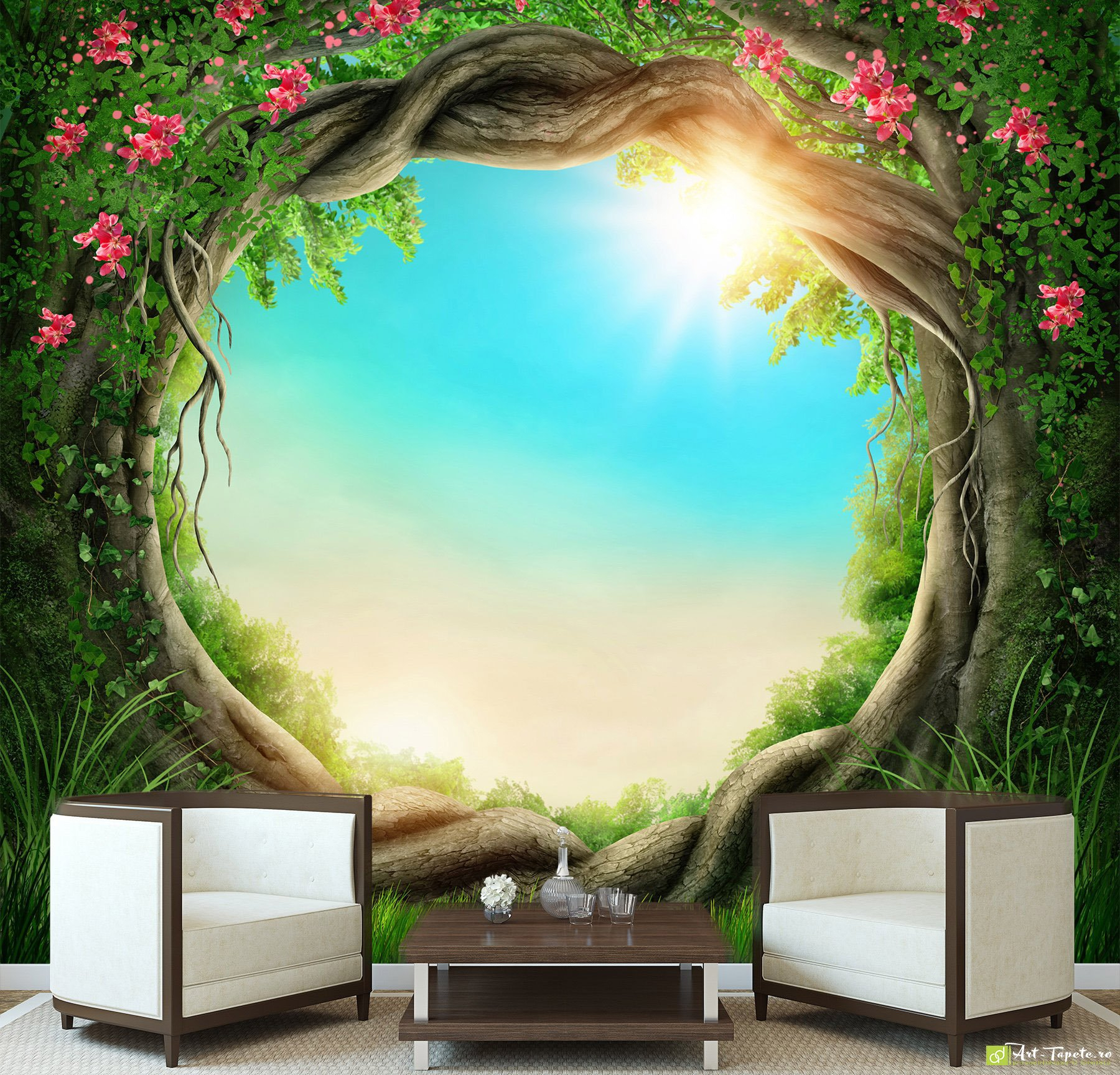 Wall Murals &amp;amp; Digital Wallpaper - Graphics, Nature_6 intérieur 3D Wall Painting Images