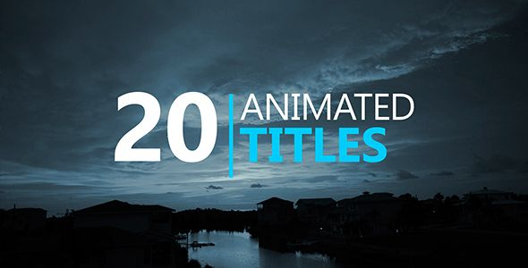 20 Animated Titles (Corporate) #Envato #Videohive # encequiconcerne Envato After Effects