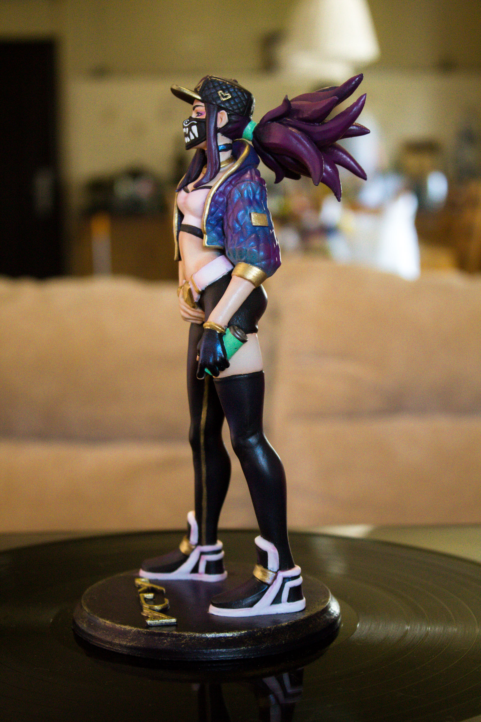 3D Printable Kda Akali - Lol - 30 Cm Model. By Printed destiné Akali Kda