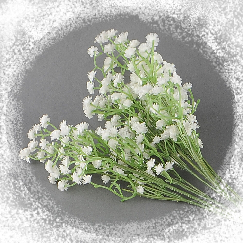 3Pcs Silk Artificial Baby&amp;#039;S Breath Gypsophila White Room encequiconcerne Artificial Gypsophila