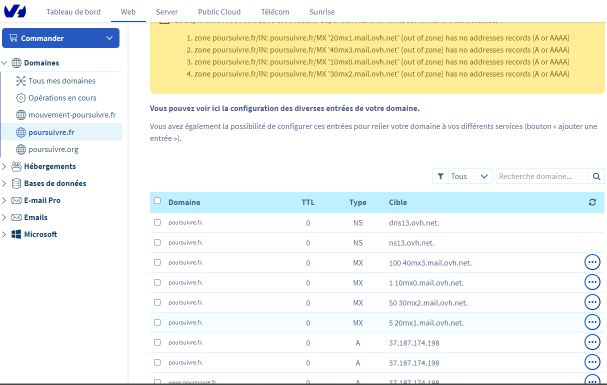 Activer Mail Sur Ovh Avec Hébergement Sur Serveur Privé intérieur Webmail Ovh