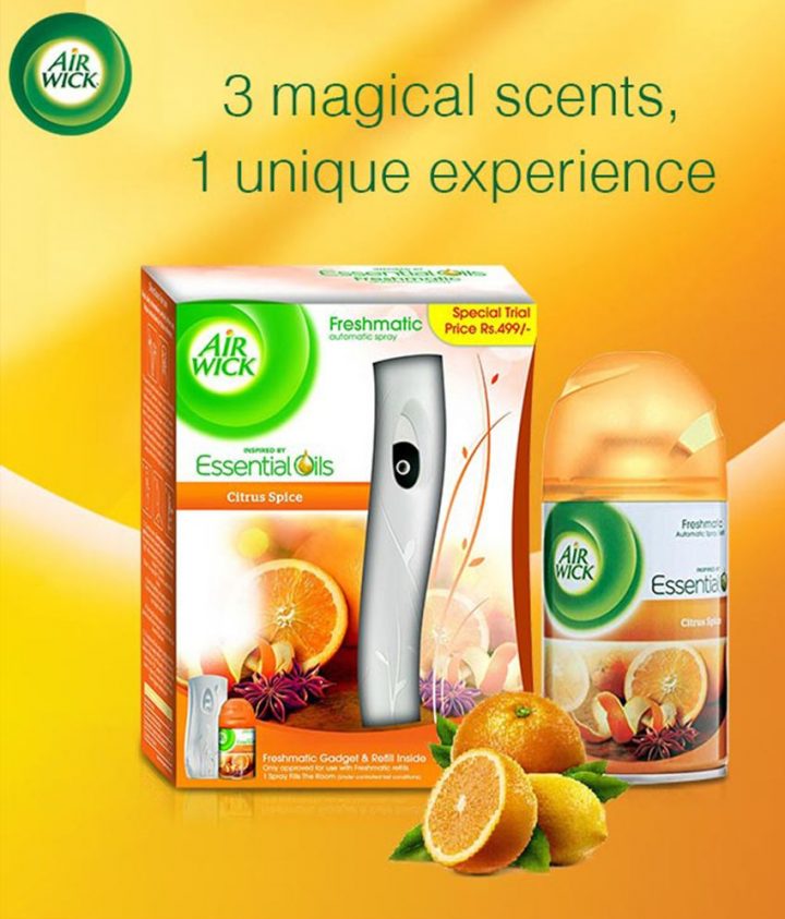 Airwick Freshmatic Automatic Air Freshener Refill- Citrus dedans Air Wick Automatic Room Freshener