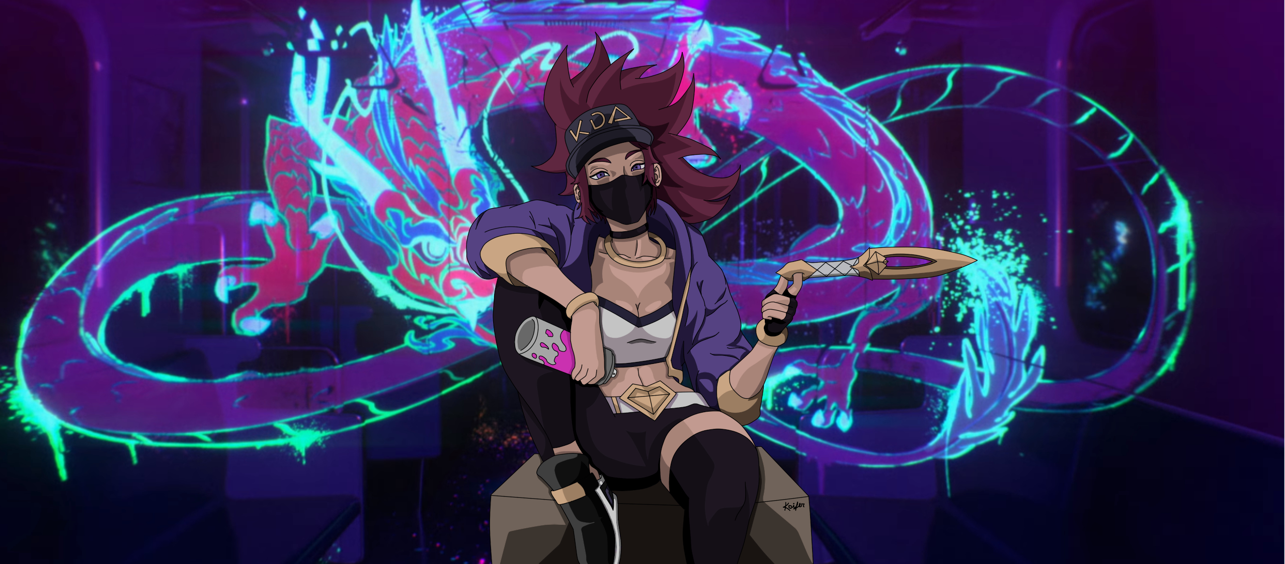 Akali Kda By Koifer On Deviantart pour Akali Kda