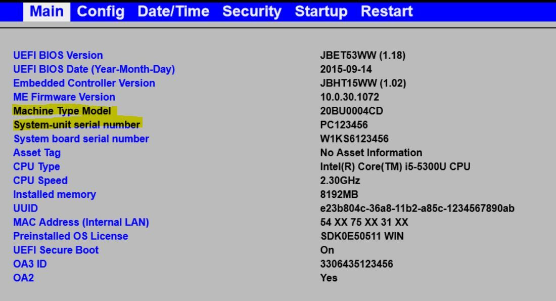 Alternative Ways Of Checking Machine Model &amp;amp; Serial Number avec Lenovo Service Bridge