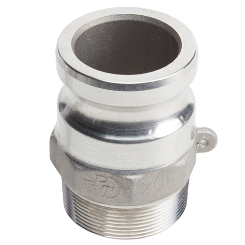 Aluminum 2&quot; Male Camlock Fitting X 2&quot; Male Pipe Thread (Usa) intérieur Threaded Camlock