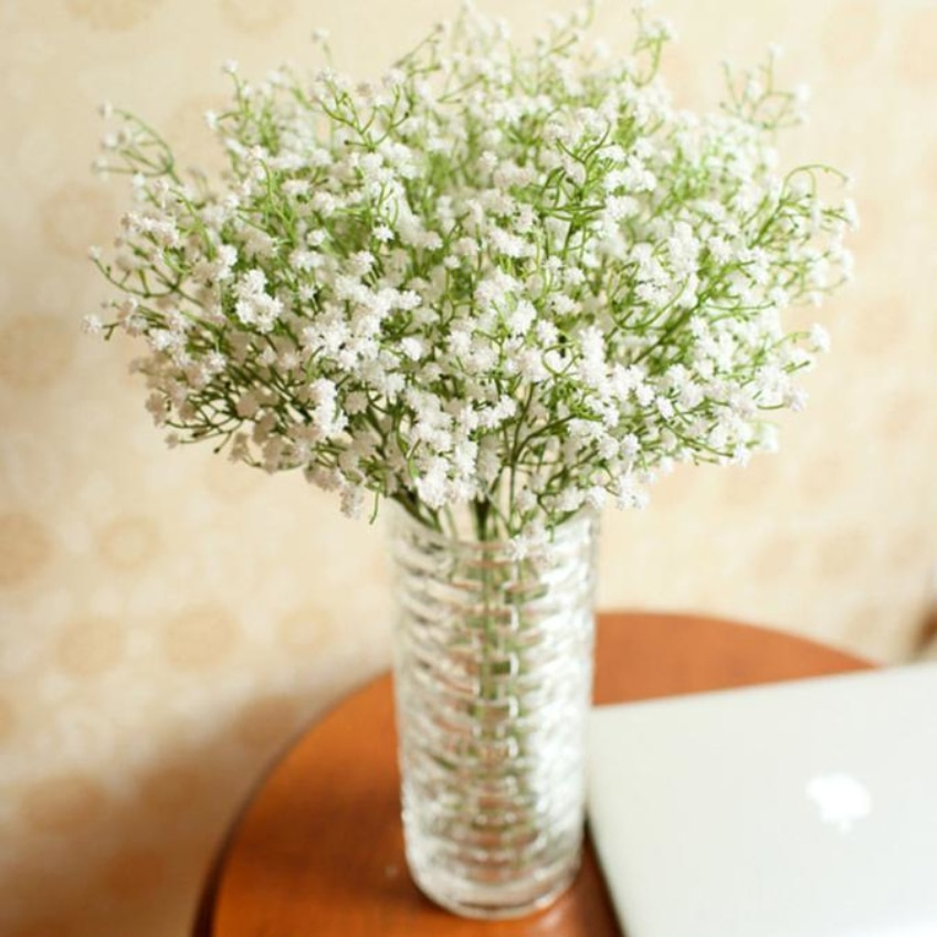 Beauty Artificial Gypsophila Flower Fake Silk Wedding encequiconcerne Artificial Gypsophila