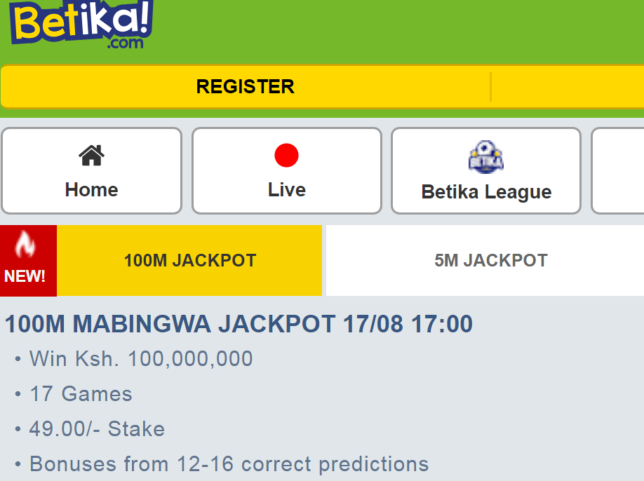 Betika Games Today Football - Detailed Betika Jackpot Tips tout Jackpot Prediction Today