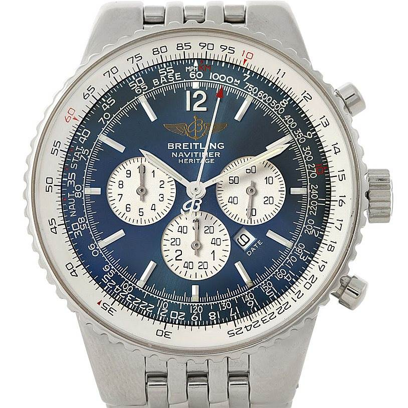 Breitling Navitimer Heritage Mens Watch A35340 serapportantà Breitling Navitimer Heritage