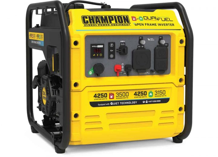 Champion 200977 4250W Dual Fuel Inverter Generator: Spec tout Champion Dual Fuel Generator