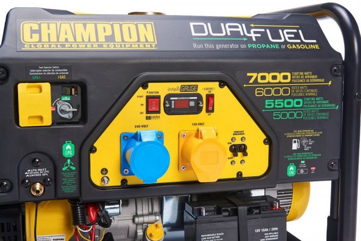 Champion Cpg7500E2-Df 7000 Watt Lpg Dual Fuel Generator concernant Champion Dual Fuel Generator