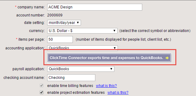 Clicktime Connector For Quickbooks (Desktop): Installation intérieur Quickbooks Clicktime