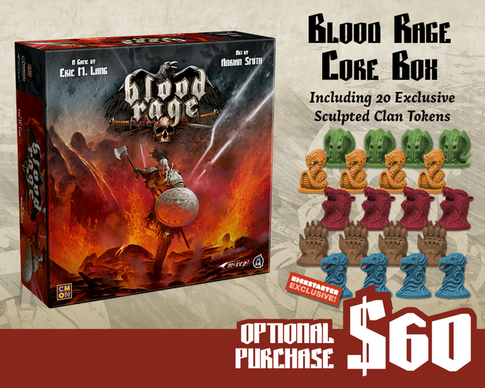 Cmon: Blood Rage Digital Kickstarter Endet - Brückenkopf avec Blood Rage Kickstarter Exclusives