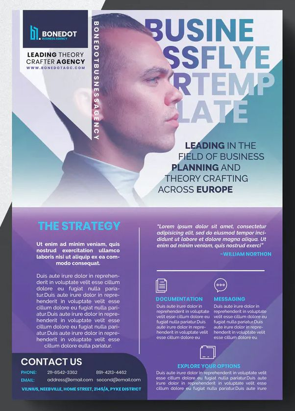 Corporate Flyer Template By Eightonesixstudios On Envato à Envato Templates