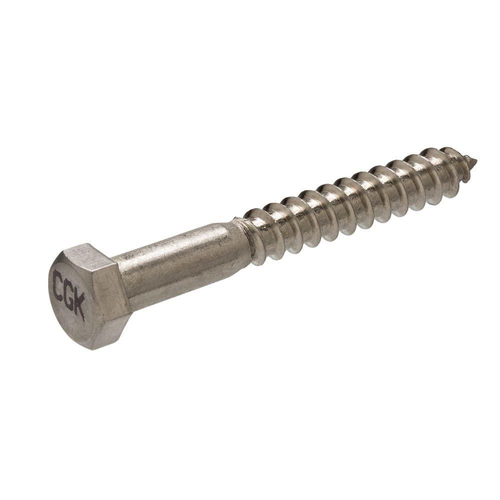 Crown Bolt 1/2 In. X 4 In. External Hex Hex-Head Lag intérieur Bolt Depot