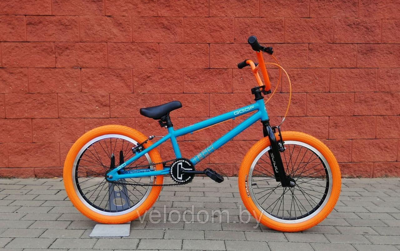 Трюковой Велосипед Tech Team Goof Бирюзово-Оранжевый encequiconcerne Велосипед Bmx Tech Team
