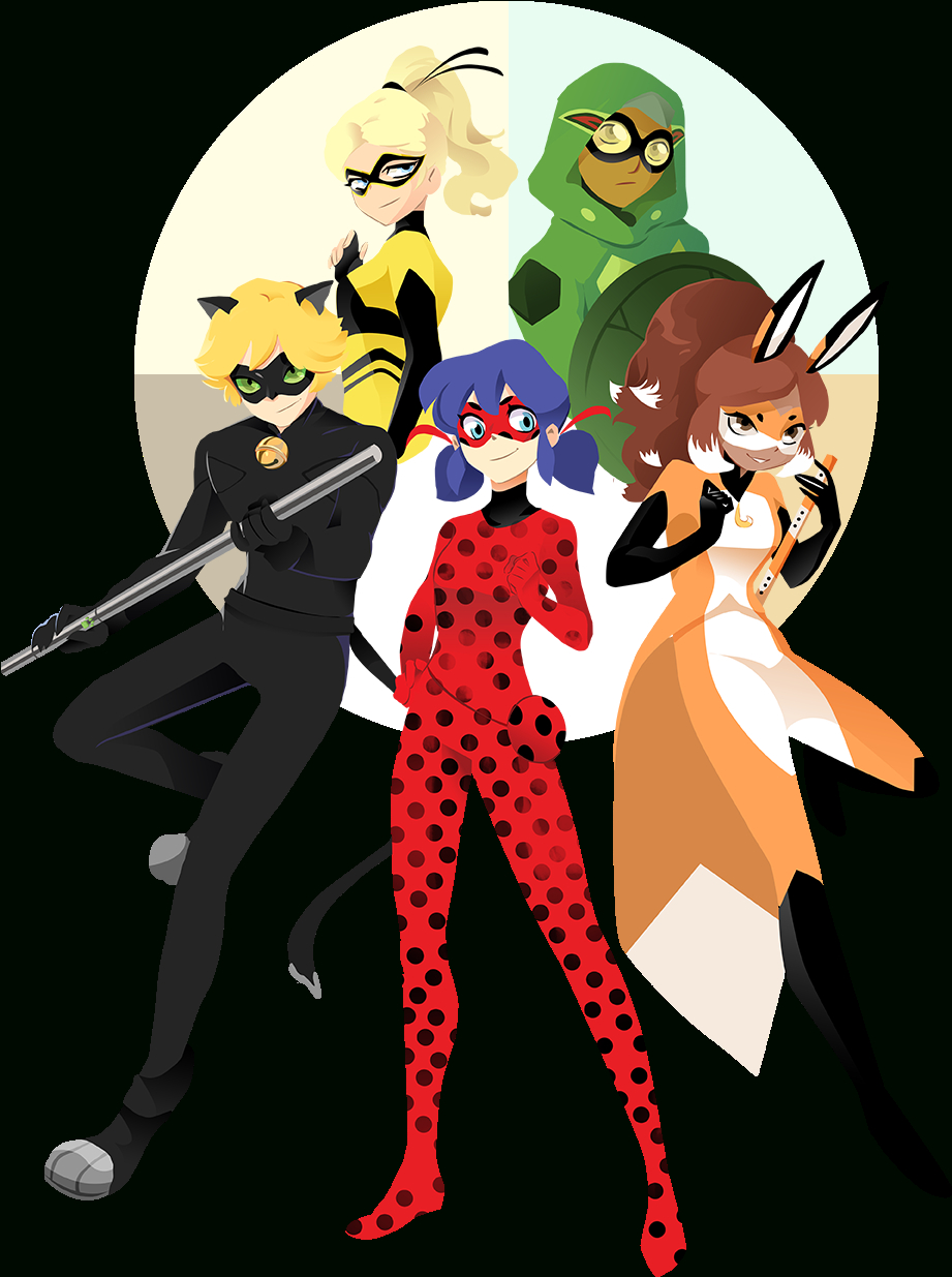 Download The Miraculous Crew - Miraculous Ladybug Designs dedans Ladybug Png