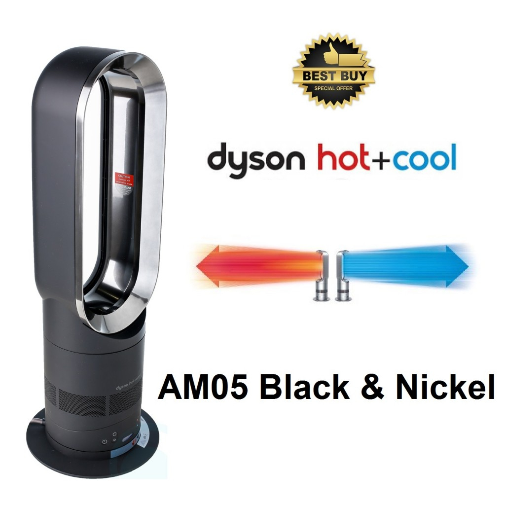 Dyson Am05 Hot &amp;amp; Cool Air Bladeless Fan Dual Heater concernant Dyson Hot Cool Fan Heater Am09 Black