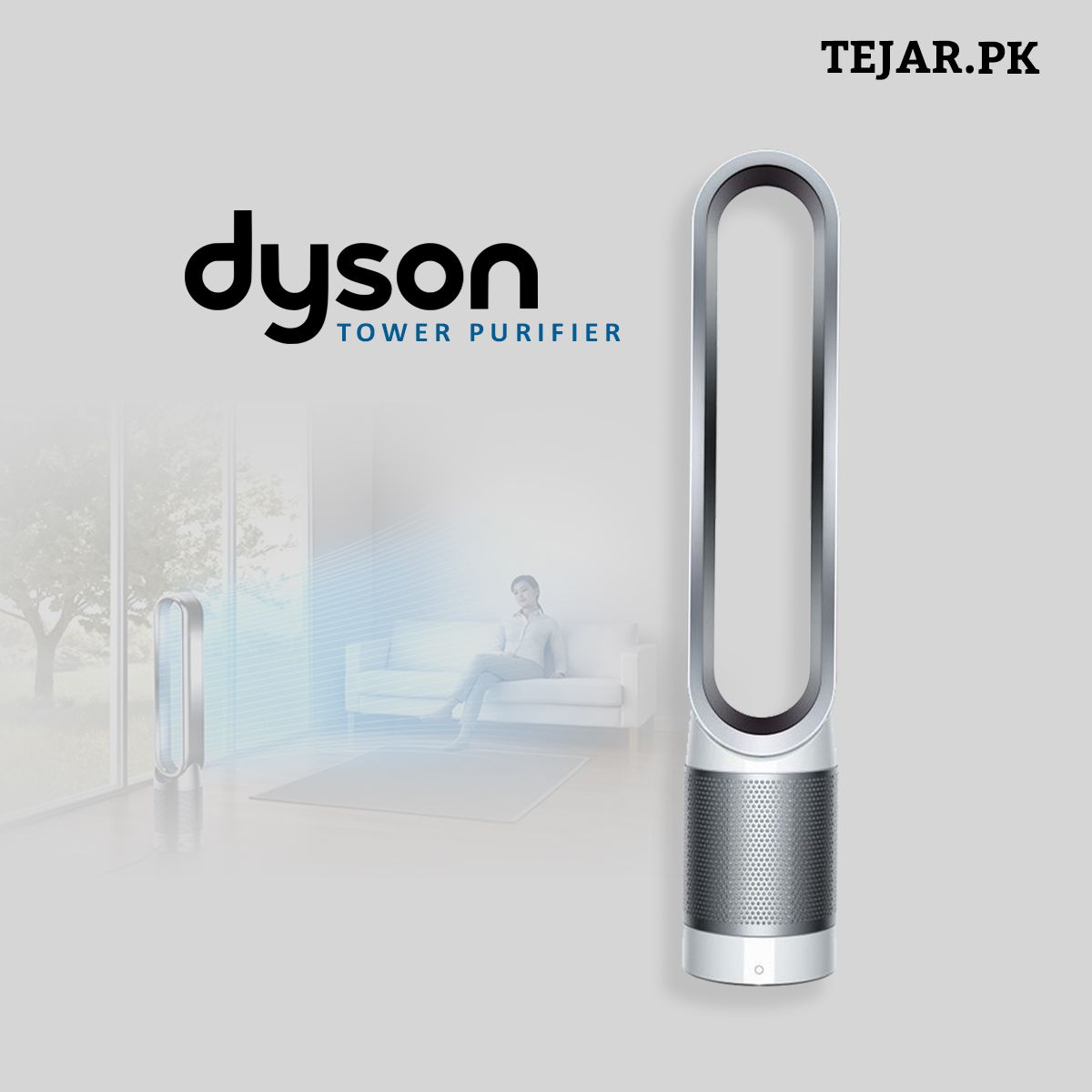 Dyson Pure Cool Link Tower Purifier Fan - White/Silver à Dyson Cool Tower Fan Silver