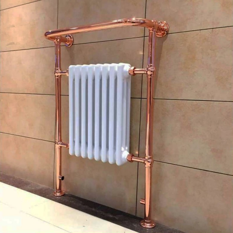 Eleanor Traditional Copper Towel Rail - 673 X 963Mm destiné Copper Towel Rail