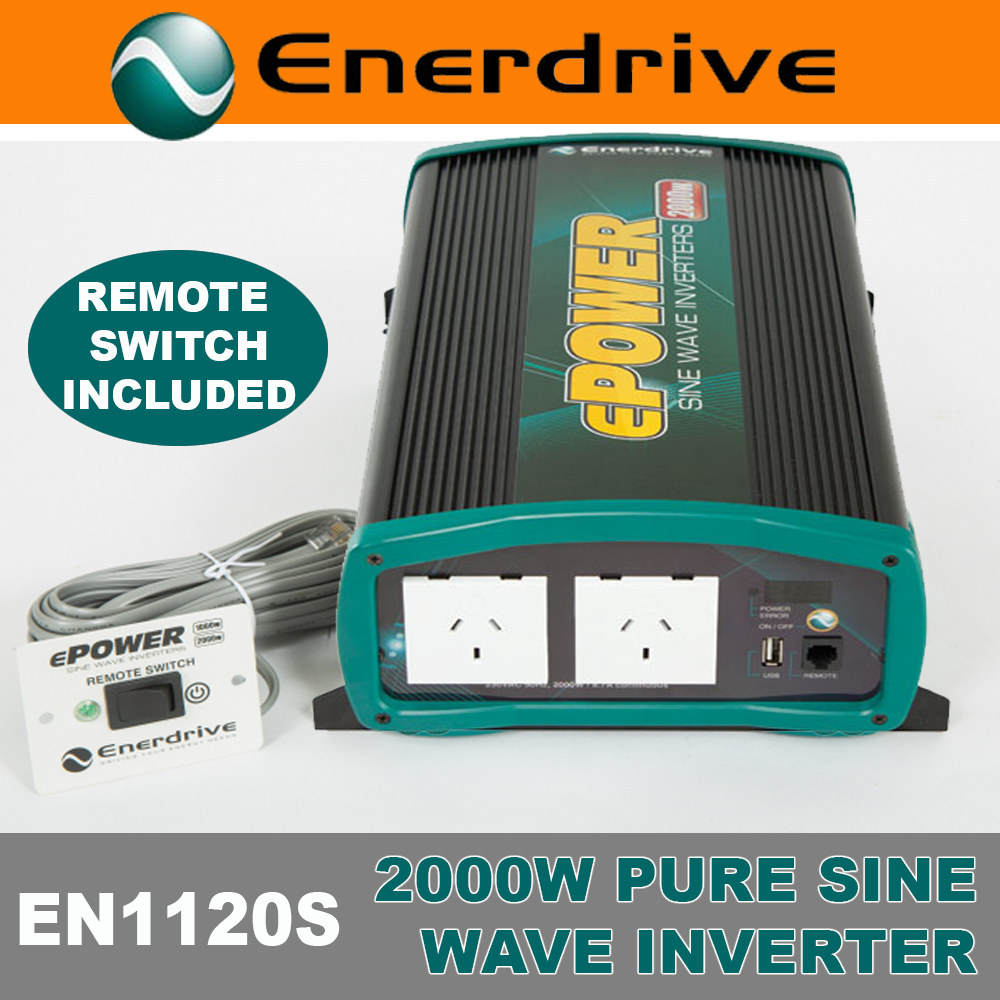 Enerdrive 12V Epower 2000W True Pure Sine Wave Power pour Enerdrive Inverter