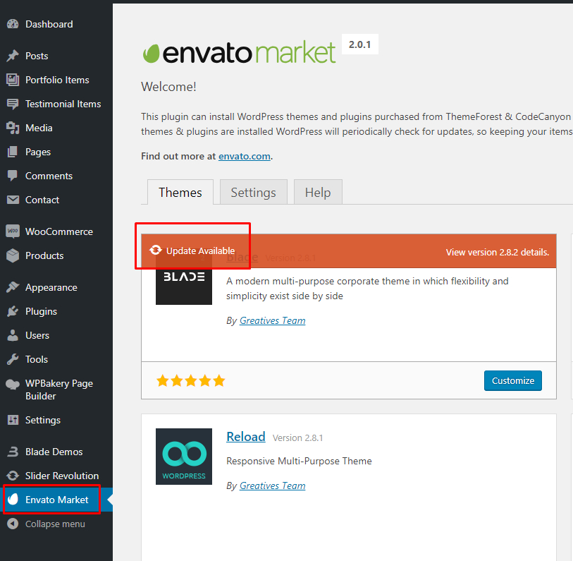 Envato Market WordPress Plugin For Theme Updates encequiconcerne Envato Market