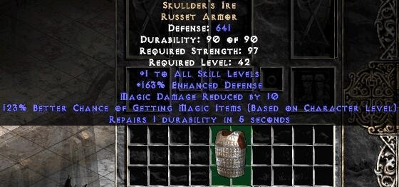 Exceptional Unique Armor pour Toothrow D2