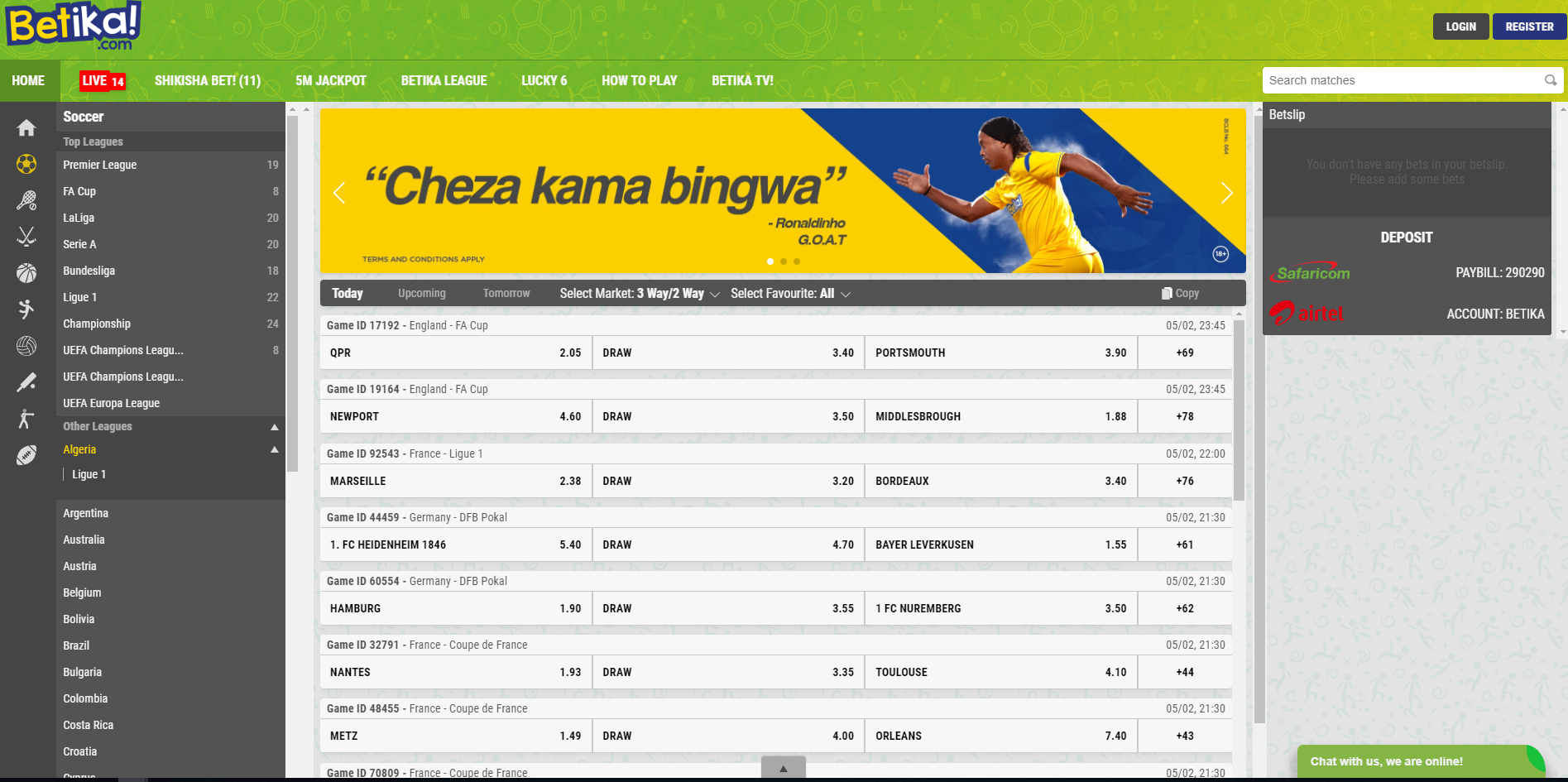 🥇 Betika Kenya Jackpot Lite Live Betting 🚀 Games Today In à Betika Prediction Jackpot