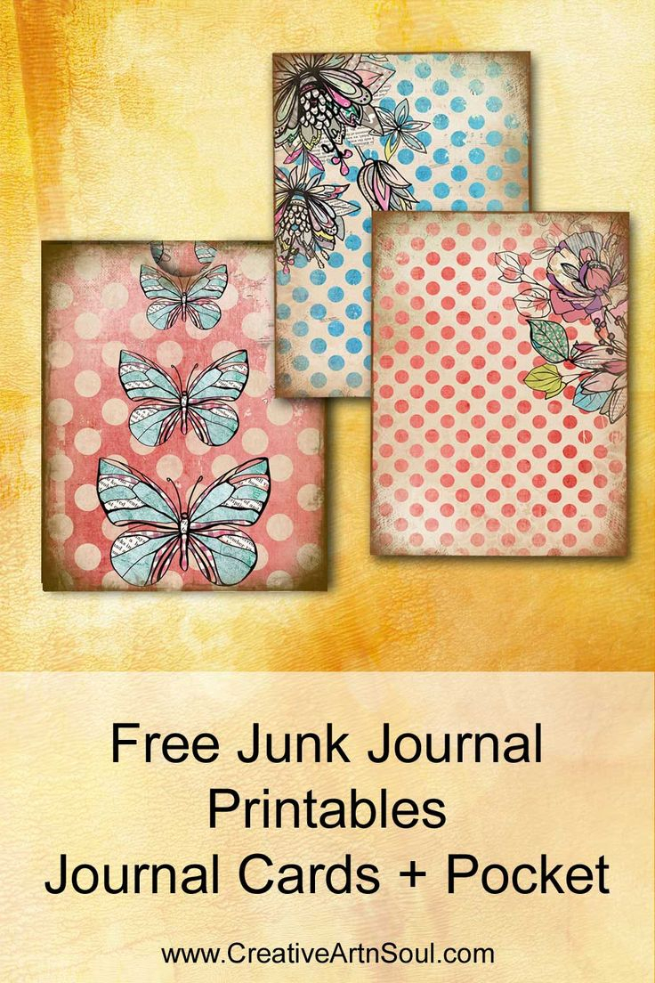 Free Junk Journal Printables | Scrapbook Printables Free intérieur Diy Journaling Cards