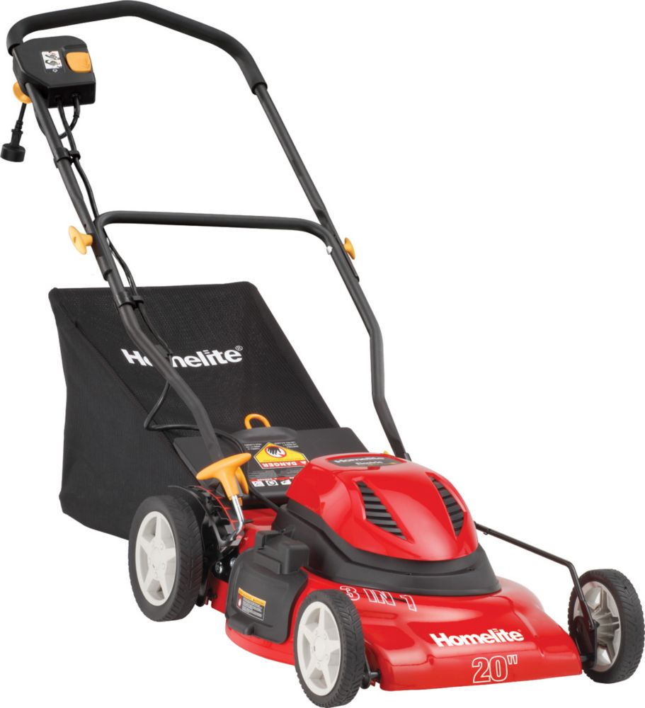 Homelite 20-Inch Corded Electric Mower | The Home Depot Canada encequiconcerne Home Depot Lawn Mowers