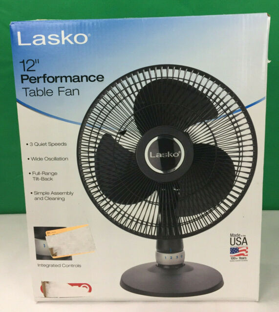 Lasko 12&quot; Performance Table Fan - Black For Sale Online | Ebay pour Lasko Desk Fan