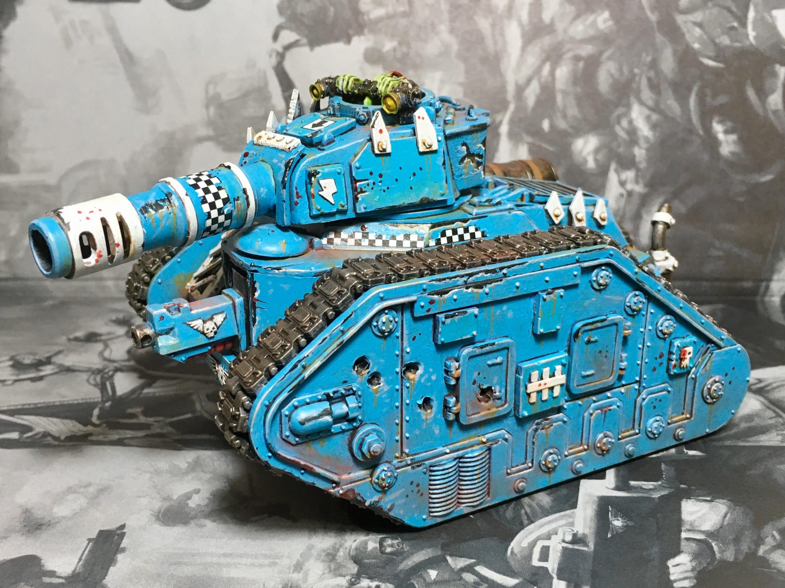 Looted Leman Russ #2 : Warhammer avec Leman Russ 40K