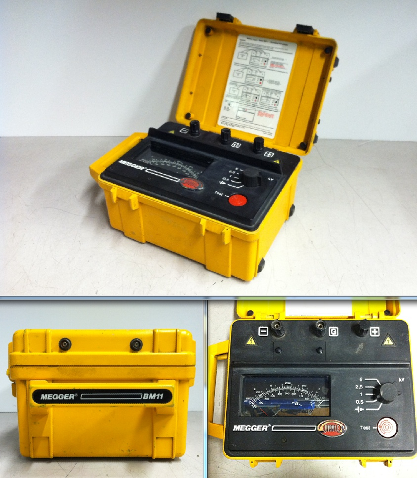 Megger Bm11 5Kv Battery Insulation Resistance Tester W destiné Megger 5Kv Insulation Tester