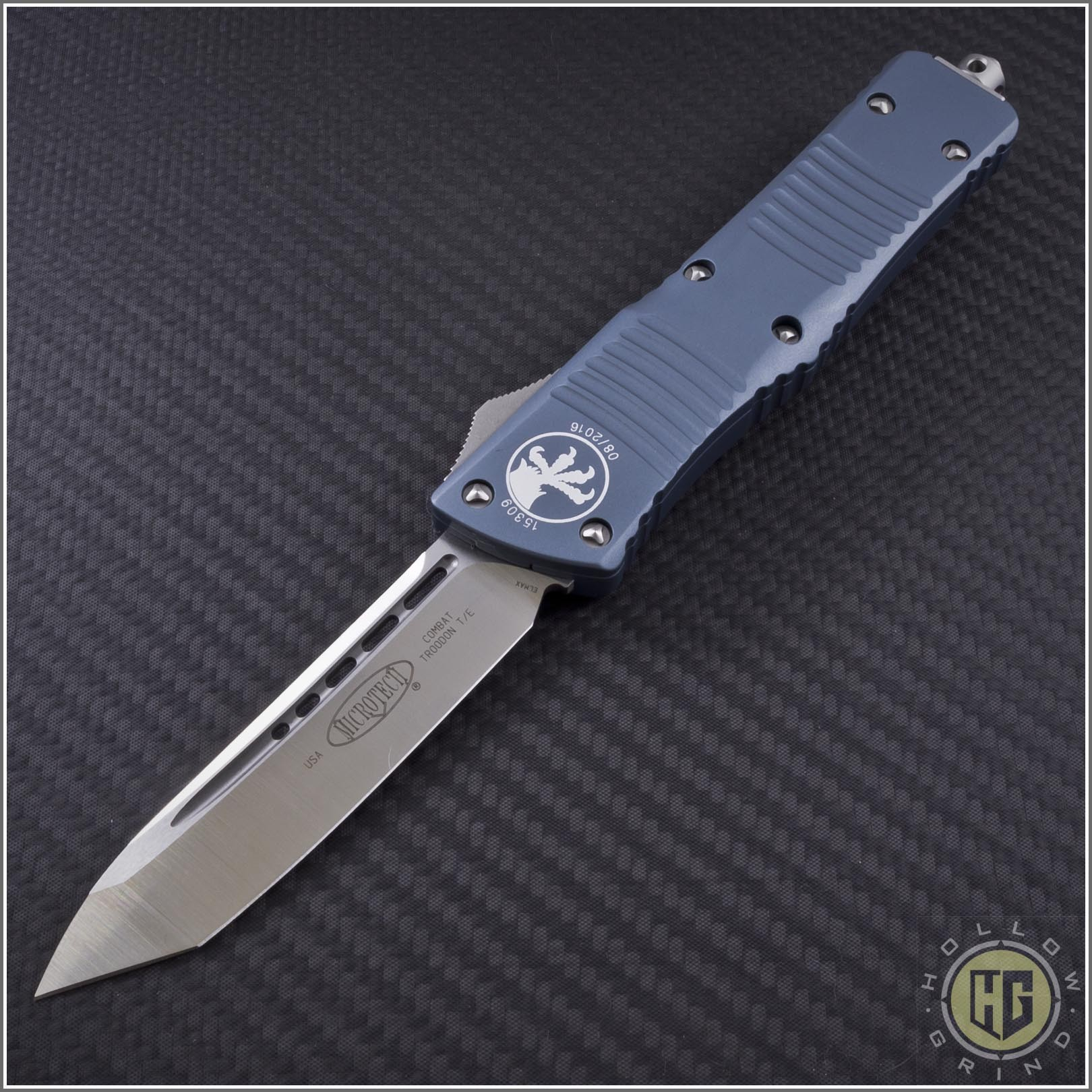 Microtech Knives Gray Combat Troodon T/E Automatic Otf D/A tout Microtech Combat Troodon