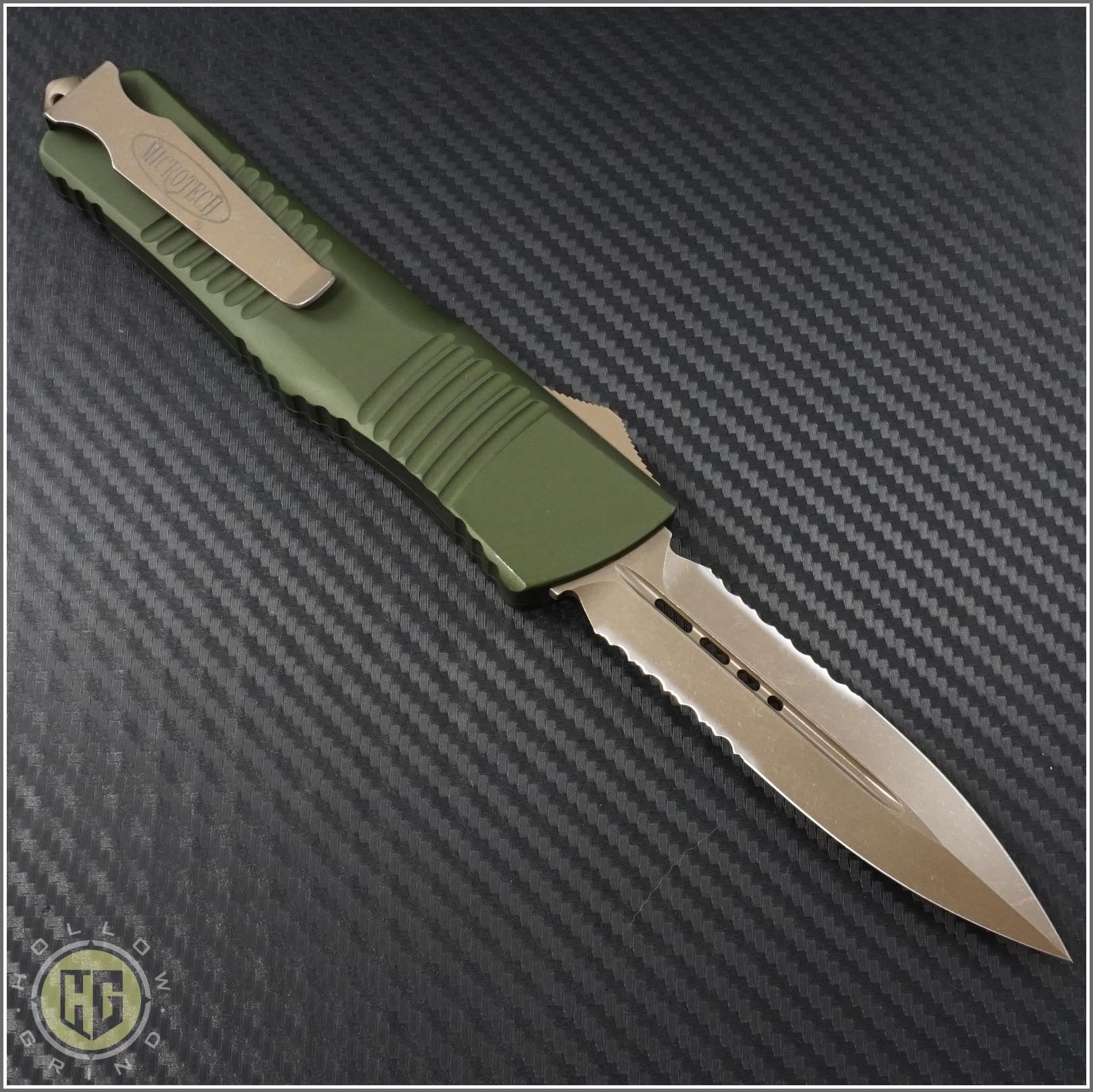 Microtech Knives Od Green Combat Troodon D/E Automatic Otf serapportantà Microtech Combat Troodon