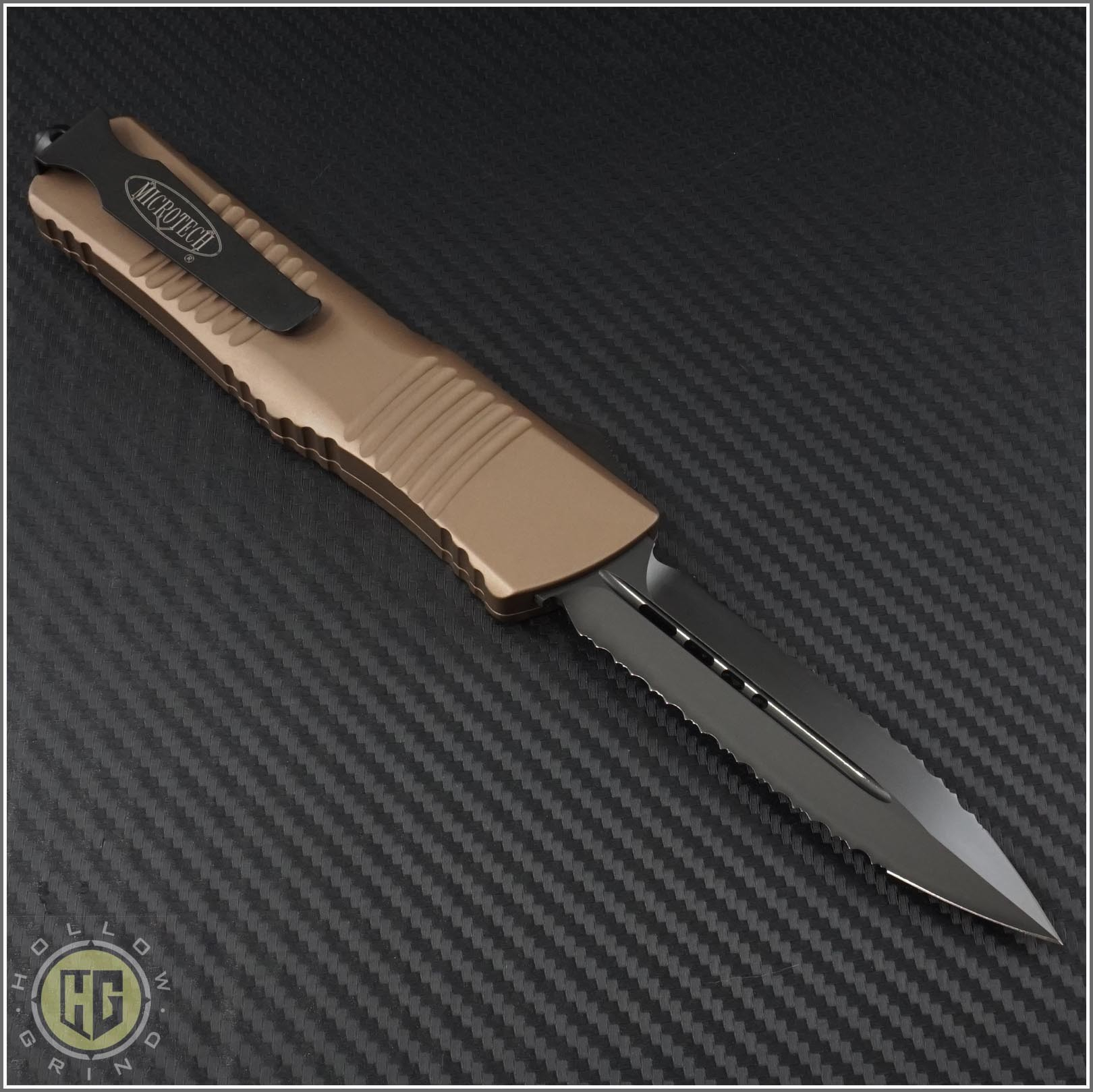 Microtech Knives Tan Combat Troodon D/E Automatic Otf D/A tout Microtech Combat Troodon