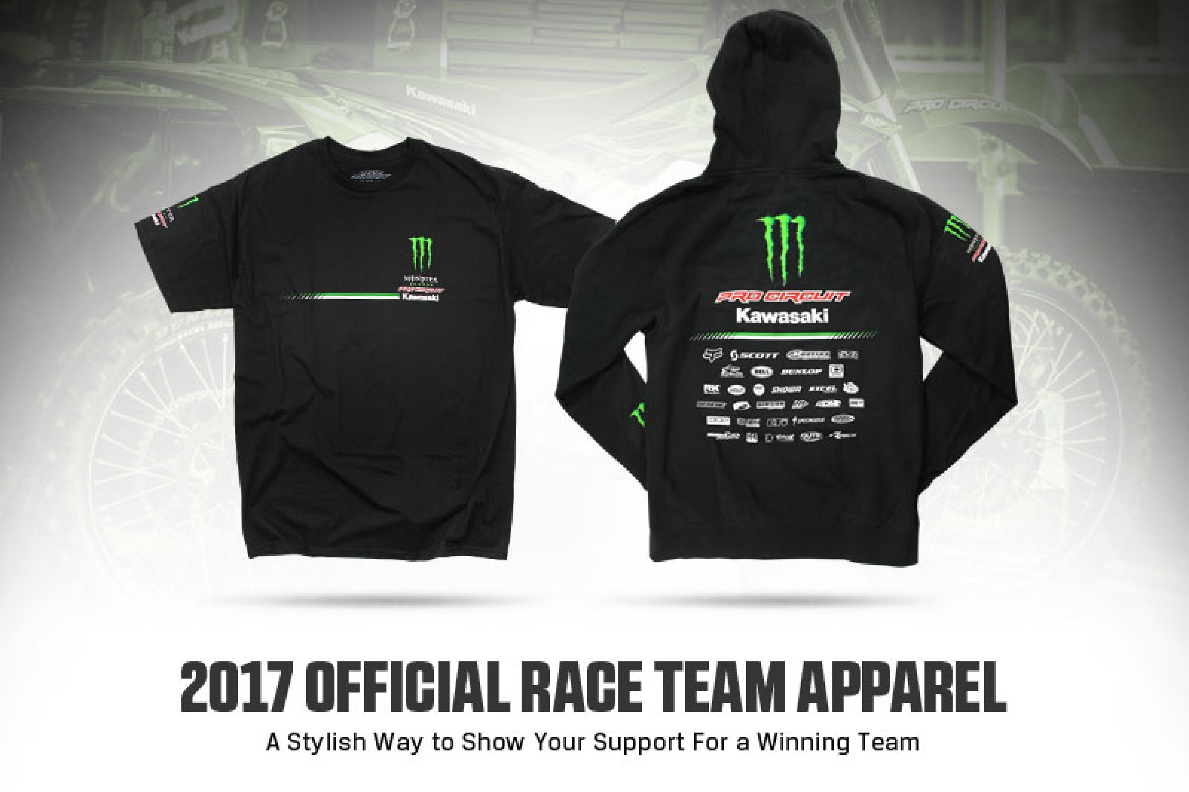 Monster Energy/Pro Circuit Kawasaki Official Team Apparel serapportantà Monster Energy Clothing