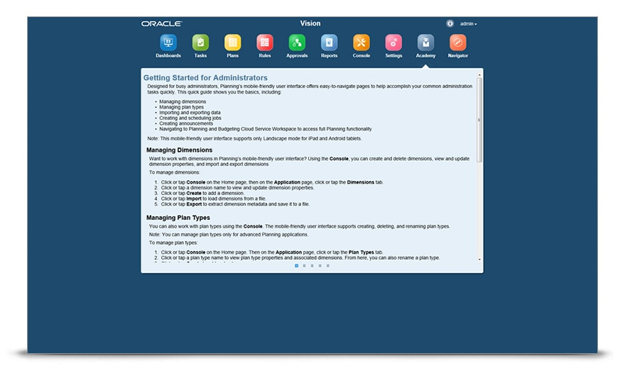 Oracle Planning And Budgeting Cloud pour Pbcs Training