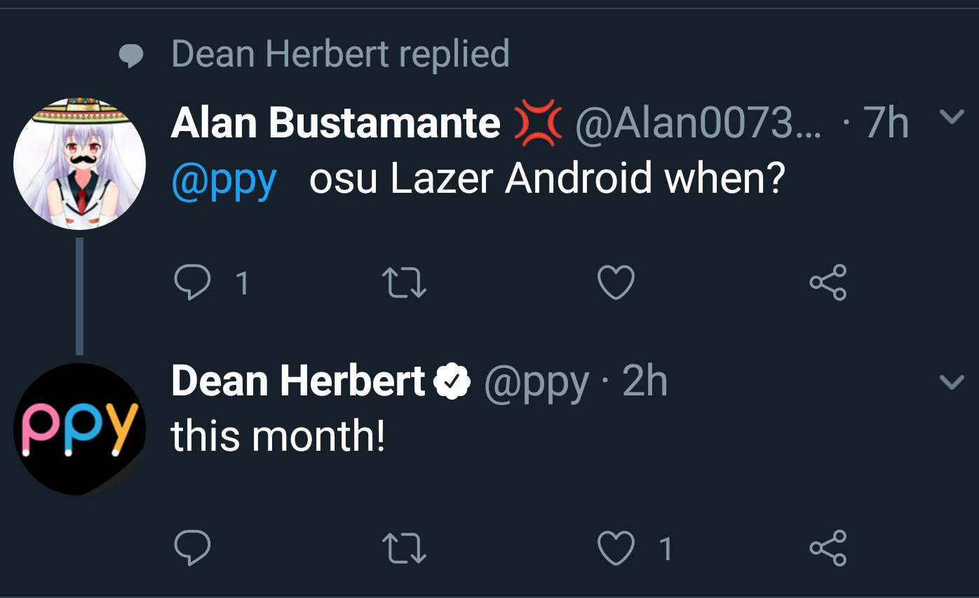 Osu!Lazer For Android This Month? But Since It'S Peppy It avec Osu Lazer