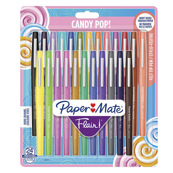 Paper Mate Flair Pen Candy Pop Set Of 24 Assorted | Cult Pens avec Papermate Flair Pens