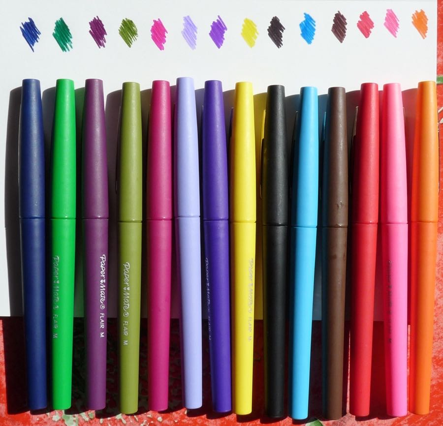 Paper Mate Flair Pen Review - Pens! Paper! Pencils! destiné Papermate Flair Pens