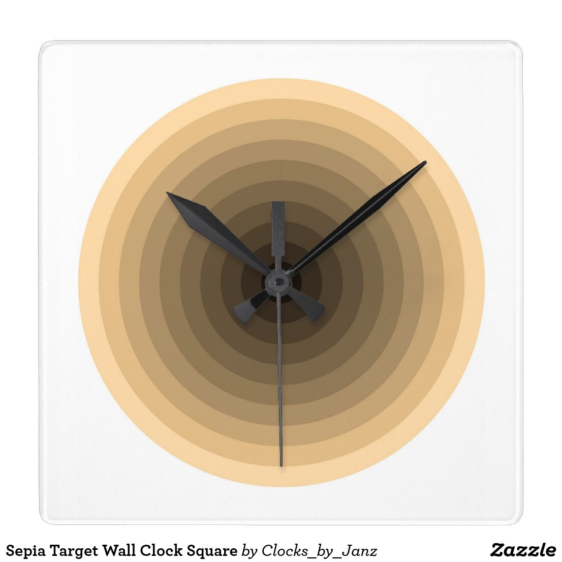 Sepia Target Wall Clock Square | Clock, Wall Clock, Square dedans Wall Clocks Target