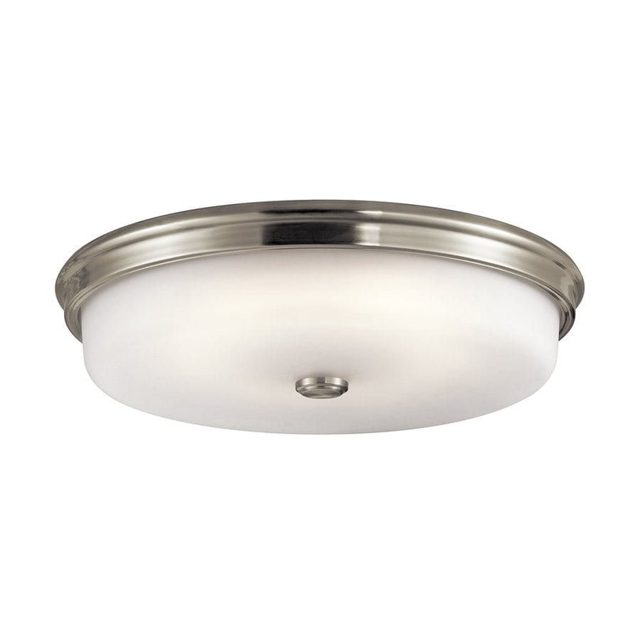 Shop Kichler Lighting 18-In W Brushed Nickel Led Ceiling pour Kichler Disk Light