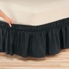 Solid Wrap Around Elastic Bed Skirt By Oakridgetm à Wrap Around Bed Skirt