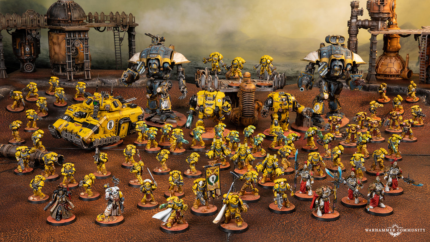 Space Marines Showcase: Darcy&amp;#039;S Imperial Fists - Warhammer avec Imperial Fist Codex