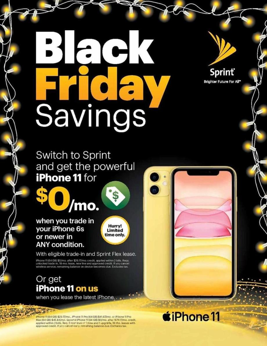 Sprint Black Friday 2020 Ad - Savings tout Sprint Trade In