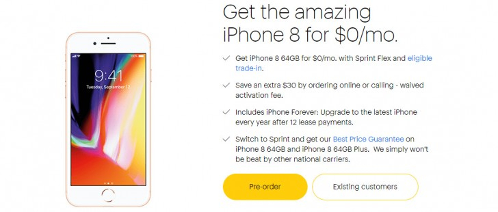 Sprint Offers Iphone 8 For $0 A Month With A Trade-In à Sprint Trade In