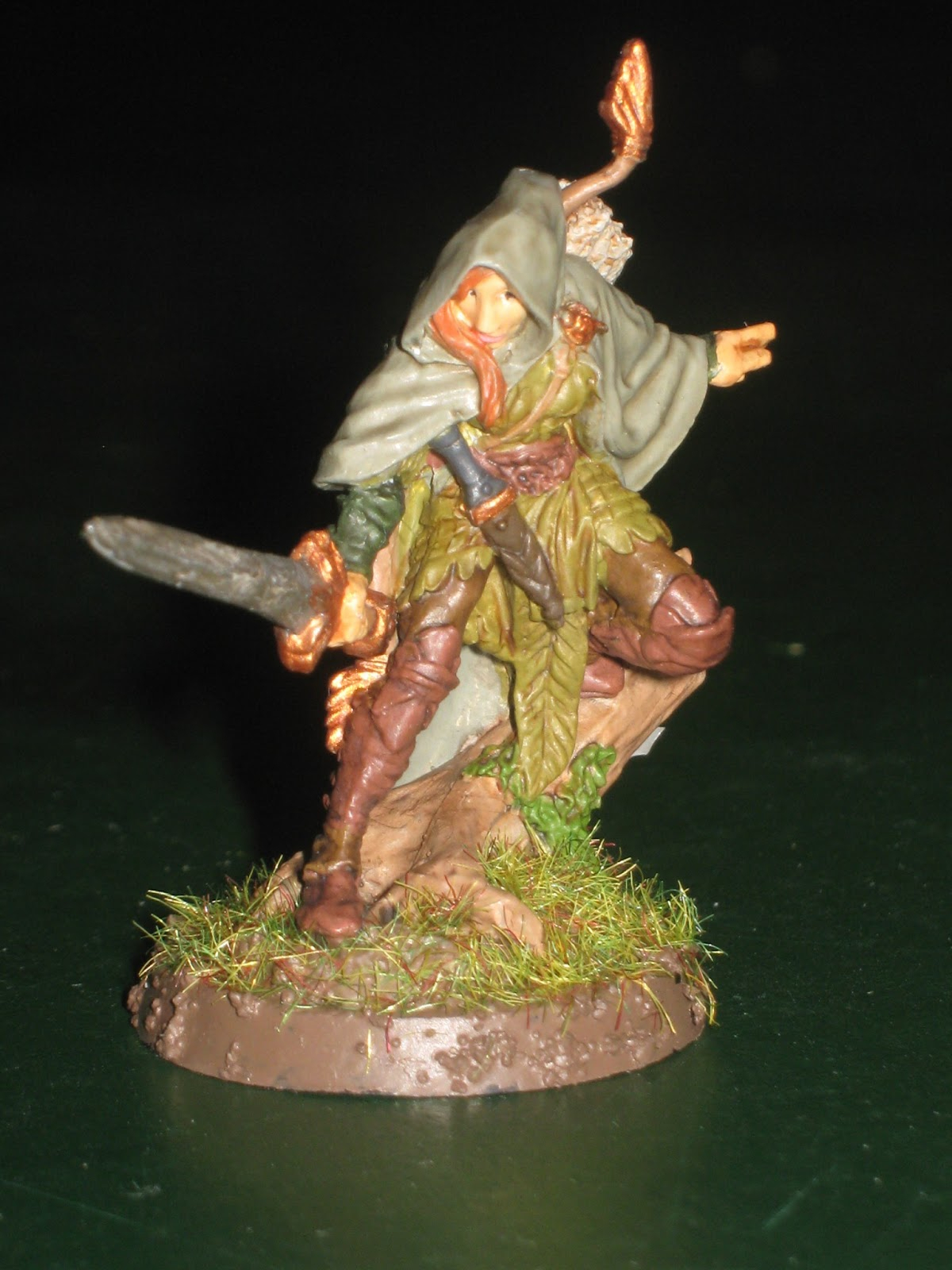 The Miniatures Man: Nienna, Female Elf Ranger In 28 Mm By destiné Elf Ranger Miniature