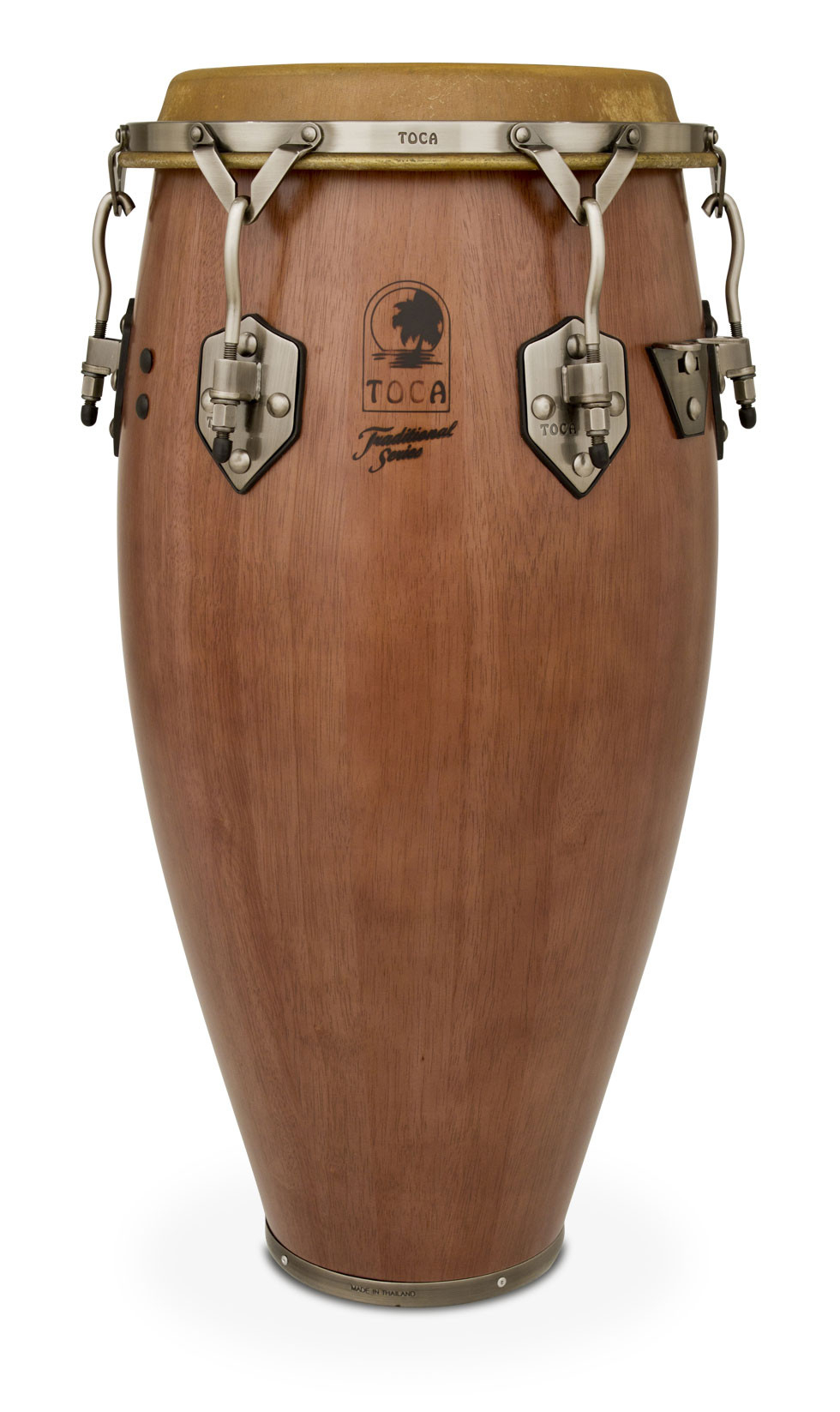 Toca Traditional Series 11 3/4&amp;quot; Conga, Dark Walnut Drums serapportantà Vintage Congas For Sale